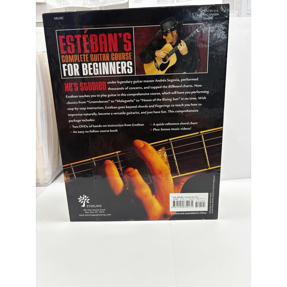 Esteban Complete Guitar Course For Beginners DVD Set 2 DVDs Book Chord Chart - Picture 2 of 13